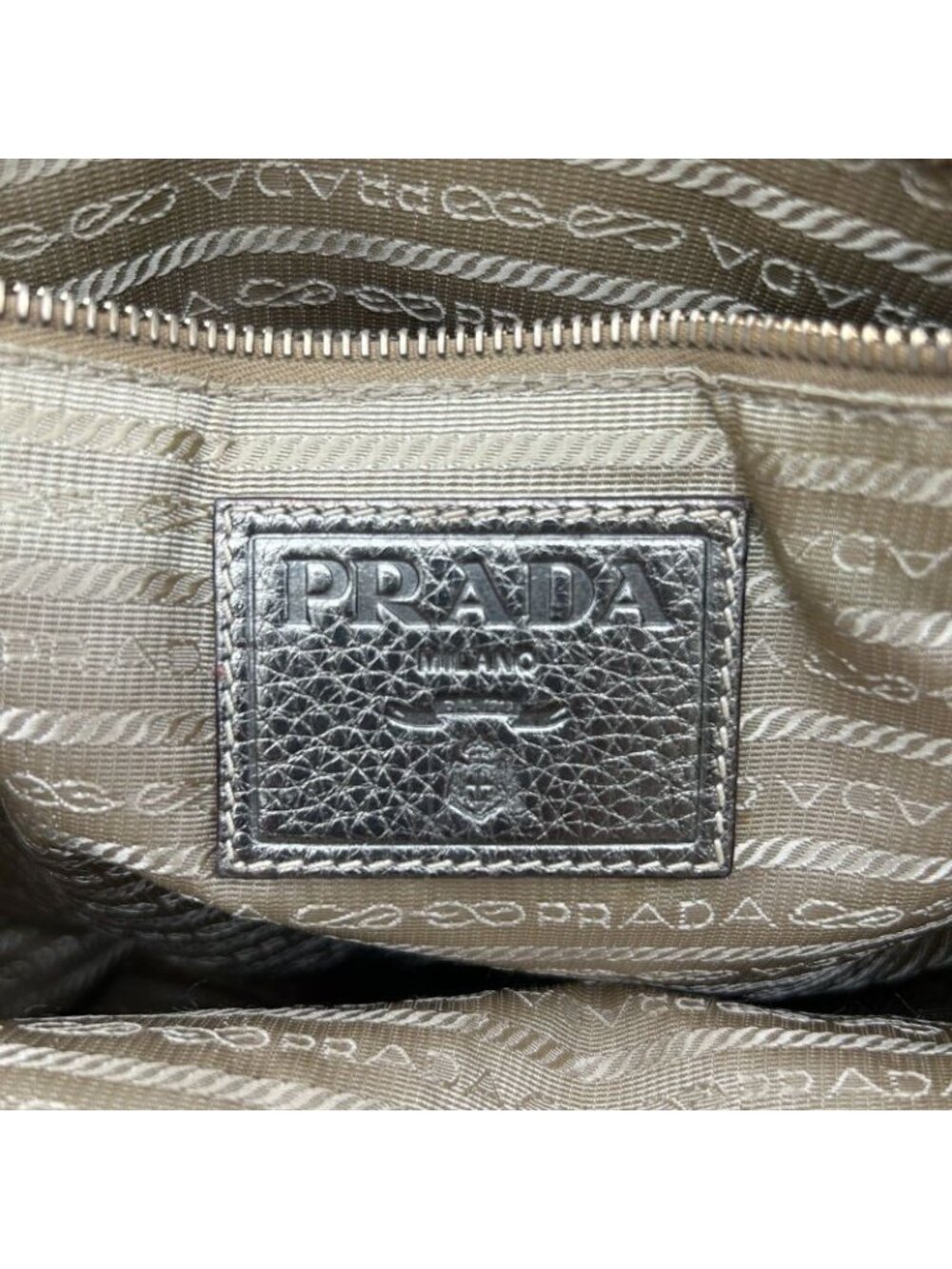 Prada Jacquard Tote Totes Gold - Picture 10 of 16